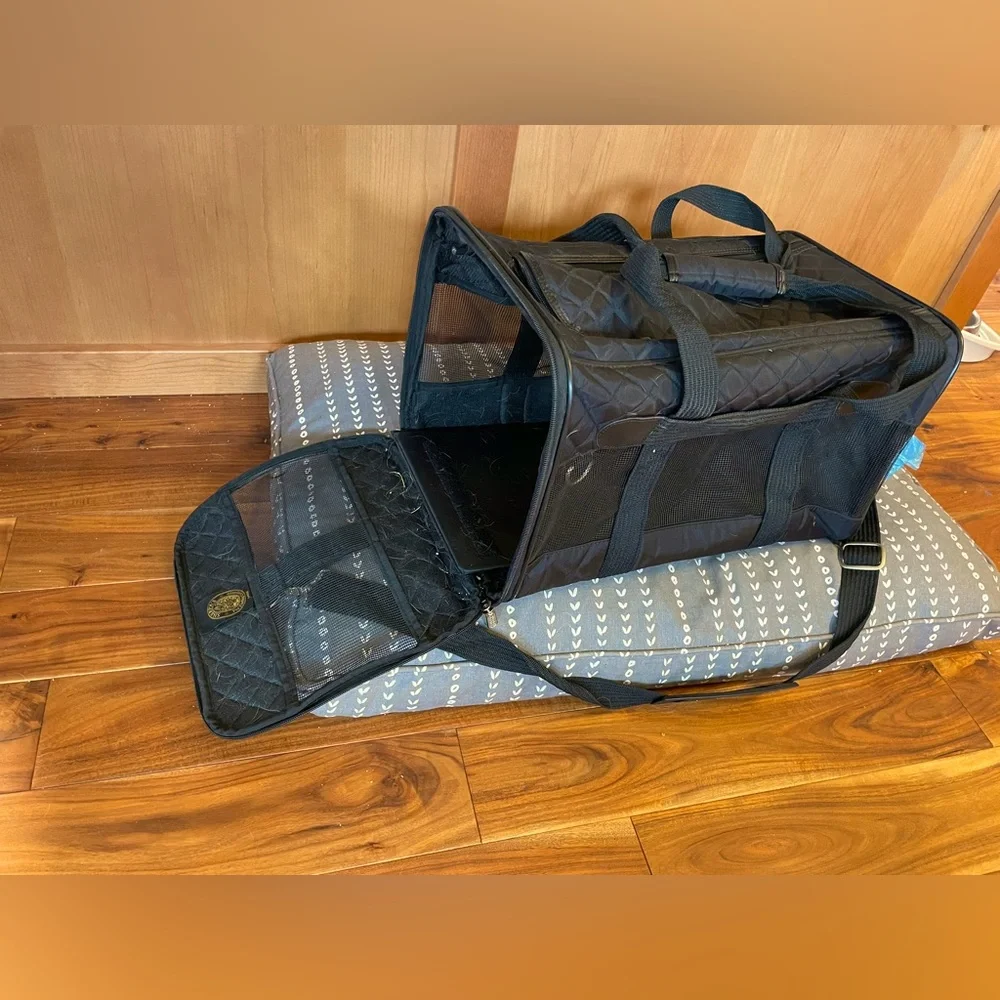 Sherpa’s Pet Carrier with poop-bag dispenser